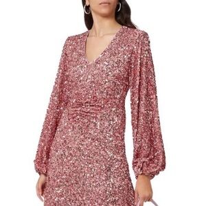 Rotate Birger Christensen Sirin Sequin Midi Dress